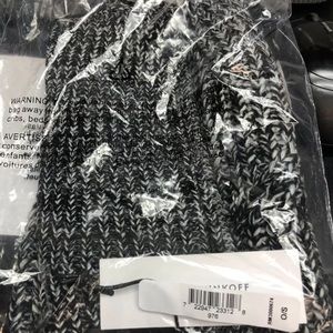 Rebecca minkoff hat and arm warmers